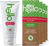 Hello Natural Watermelon Flavor Kids Fluoride Free Toothpaste, Vegan, SLS Free, Gluten Free, Safe to Swallow for Baby and Toddlers, 4.2 Ounce (Pack of 4)