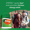 Zyrtec 24-Hour Allergy Relief Tablets, 10 mg Cetirizine HCl, 75 Ct - Image 2