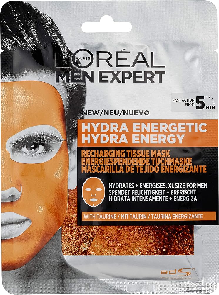 L'Oreal Paris Men Expert Hydra Energetic Face Mask For Men ( 30g / 1.05 Oz ) - Personal Care