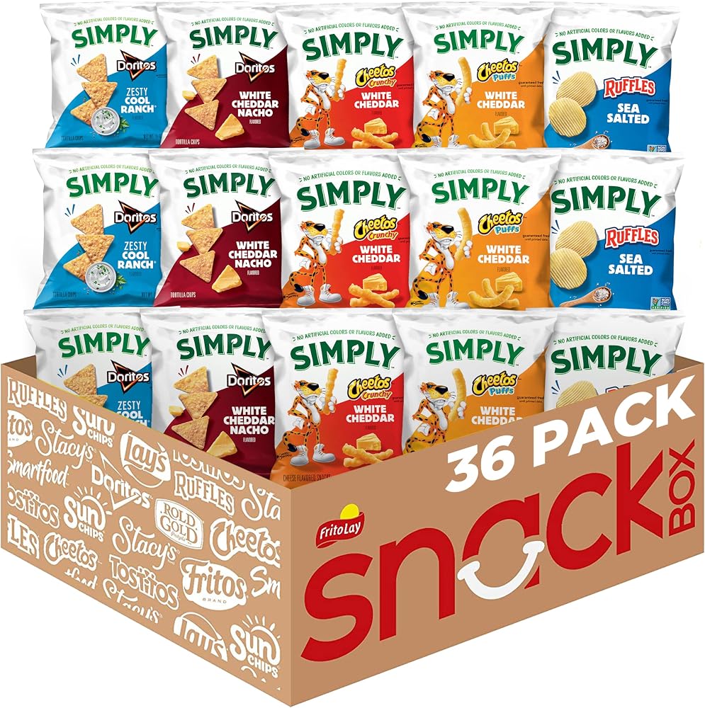 Simply Snacks Variety Pack, 0.875 Oz Bag, 36 Count, Organic, Packaging May Vary - Personal Care
