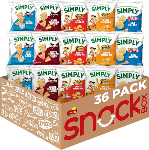 Simply Snacks Variety Pack, 0.875 Oz Bag, 36 Count, Organic, Packaging May Vary - Personal Care