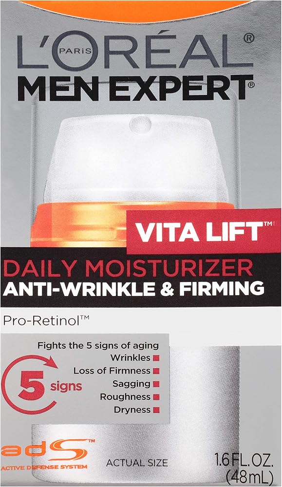 L'Oreal Paris Men Expert Vitalift Anti-Wrinkle & Firming Face Moisturizer with Pro-Retinol, 1.6 oz - Personal Care