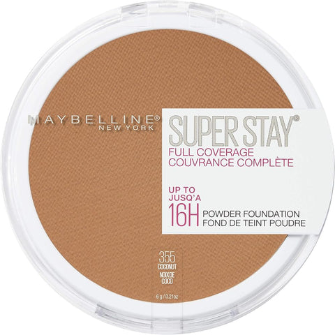 Maybelline Super Stay Full Coverage Powder Foundation Makeup, Up to 16 Hour Wear, Soft, Creamy Matte Foundation, Coconut, - Face Makeup - Beauty