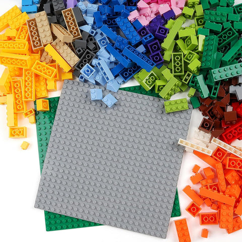 500 Pieces High-Brick Blocks with 2 Baseplates, STEM Toys Ages 3+