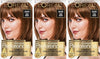 L'Oreal Paris Superior Preference Luminous Fade-Defying Permanent Hair Color, Hair Dye For Up to 9 Weeks of Radiance, Light Amber Brown 6AM, 1 Hair Dye Kit (Pack of 3)