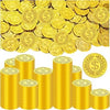 300 Pcs Plastic Gold Coins, 1.4 in Fake Play Money