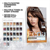 L'Oreal Paris Feria Multi-Faceted Shimmering Permanent Hair Color, B61 Downtown Brown (Hi- - Image 3