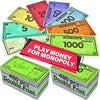 Queensell Play Money Suitable for Monopoly Board Game – 480 pcs of 60 Each Bill Denomination – Double Sides Printing Paper Money for Pretend Play Cashier, Monopoly Money Refill Packs - 480 pcs