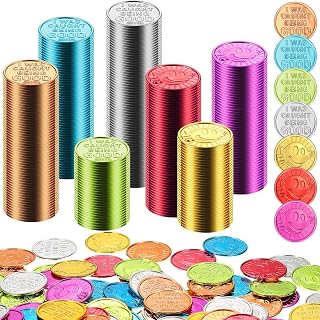 Jerify 500 Pcs Caught Being Good Coins for Classroom Behavior Tokens