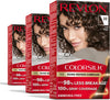 Revlon ColorSilk with Bond Repair Hair Color, 30 Dark Brown, 3pk - Image 1