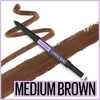 Maybelline Express Brow 2-In-1 Pencil and Powder Eyebrow Makeup, Medium Brown, 1 Count - Image 2