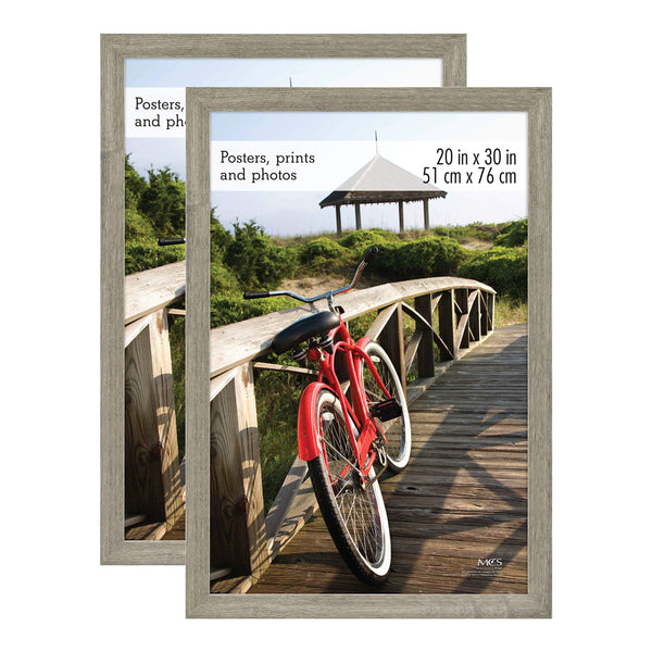 MCS Museum Poster Frame, Barnwood, 20 x 30 in, 2 pk