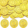 210PCS Gold Coins,Plastic Fake Coin for Rewards,Pirate Treasure Gold Coins