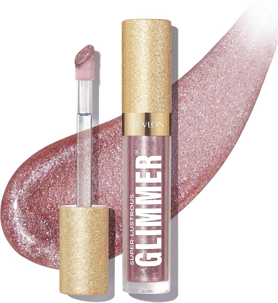 REVLON Super Lustrous Glimmer Gloss, 003 Lavender Lust, 0.13 fl oz