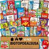 BIGTOPDEALUSA Snack Box Variety Pack Care Package (45 Count) – Summer Treats Gift Basket f - Image 1
