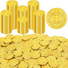 120PCS Gold Coins 1.4in Plastic Fake Pirate Treasure Coins Party Supplies