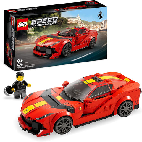 Speed Champion Ferrari 812 Competizione 76914 Toy Blocks, Present, Racing Car, Vehicle, Glue, Boys, Ages 9 and Up