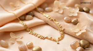 The LOVE Letter Necklace.