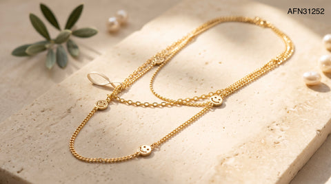 The Good Vibes Smiley Necklace.