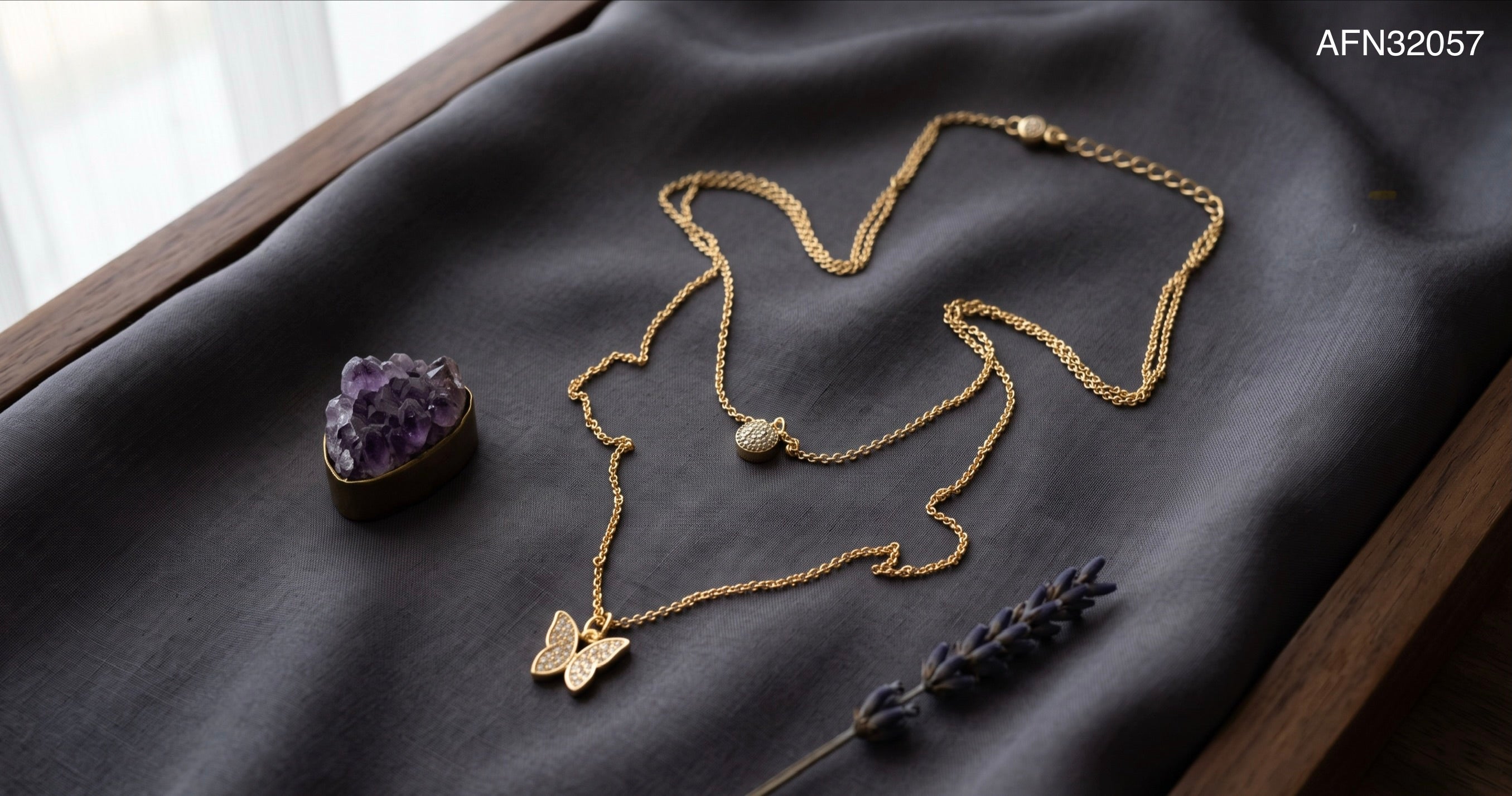 The Flutter Double Layer Necklace.