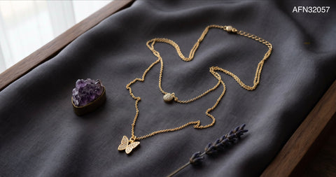 The Flutter Double Layer Necklace.