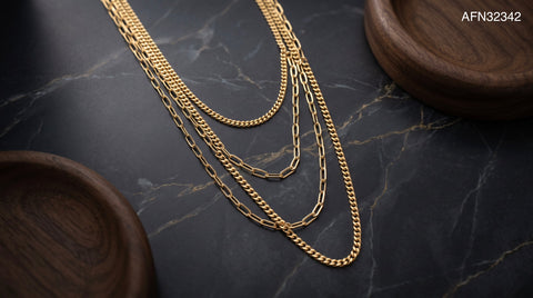 Essential Layers Triple Chain Set.