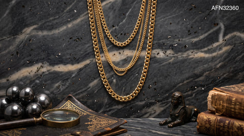 Pharaoh Stack Triple Chain Set.