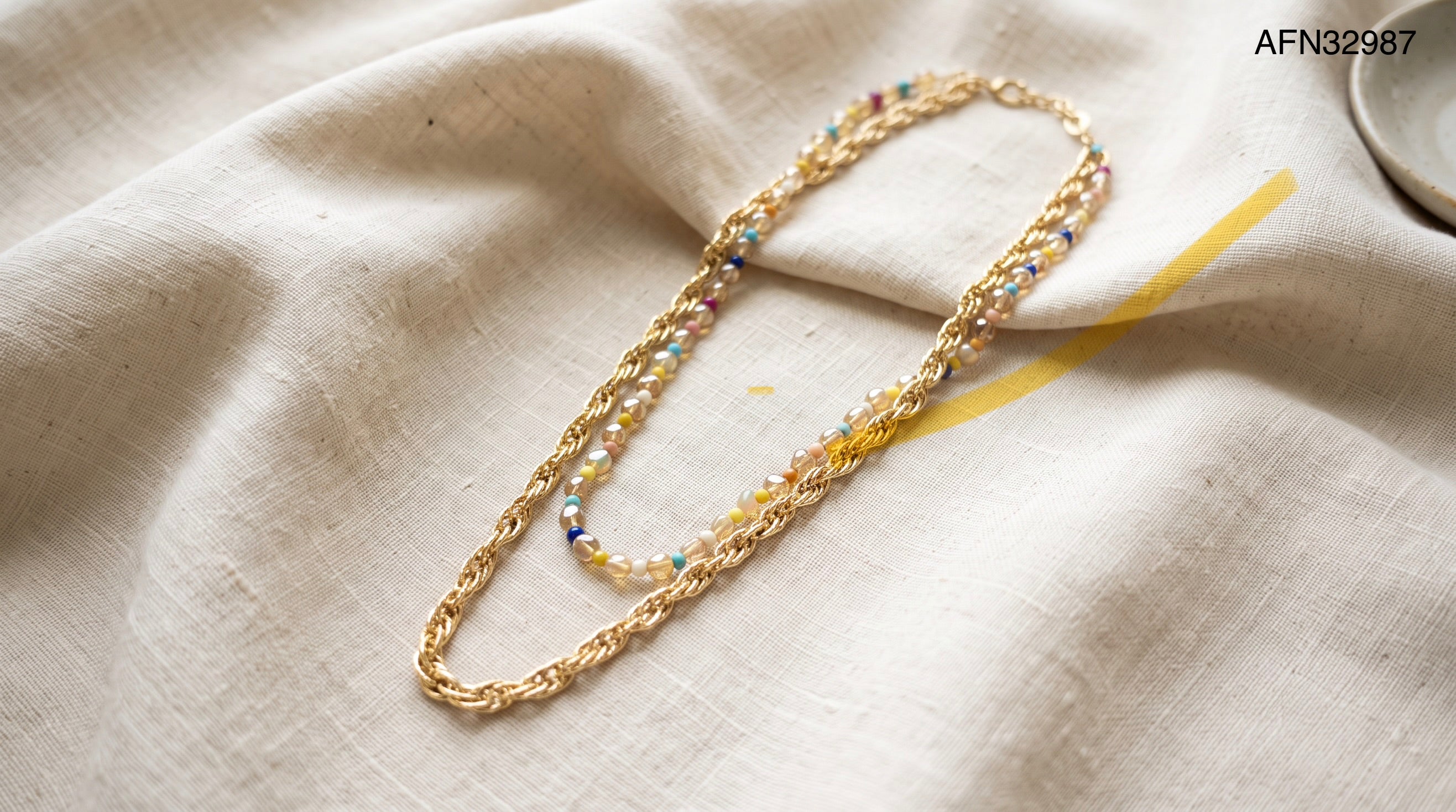 Confetti Pop Double Layer Necklace.