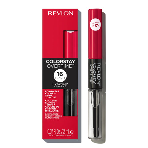 Revlon ColorStay Overtime Lipcolor, 040 Forever Scarlet, 0.07 fl oz