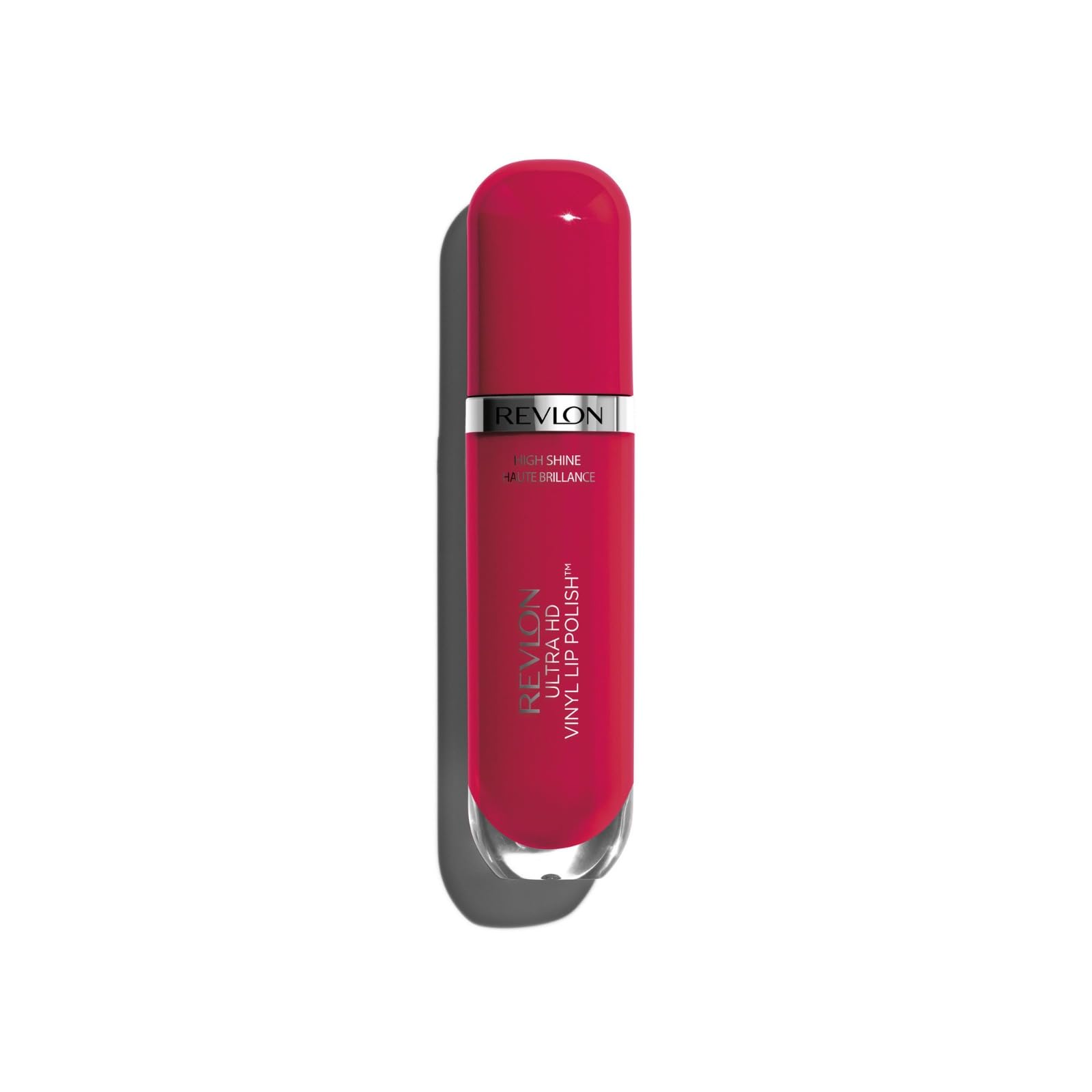 REVLON Ultra HD Vinyl Lip Polish, Liquid Lipstick, Cherry On Top, Cherry Red Gloss, 0.2 Fluid Ounce