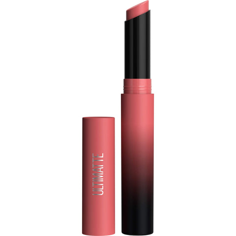 MAYBELLINE Color Sensational Ultimatte Matte Lipstick, Non-Drying, Intense Color Pigment, More Blush, Rose Pink, 1 Count