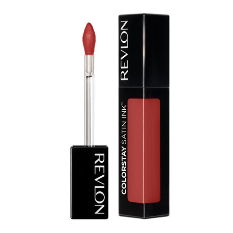 Revlon ColorStay Satin Ink Liquid Lipstick, Longwear Rich Lip Colors, Formulated with Black Currant Seed Oil, 013 Holy Pumpkin, 0.17 fl oz