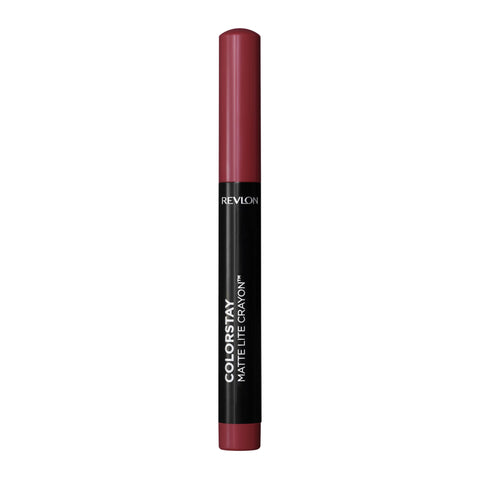 REVLON ColorStay Matte Lite Crayon Lipstick with Built-in Sharpener, Smudge-proof, Water-Resistant Non-Drying Lipcolor, 011 Lifted, 0.049 oz