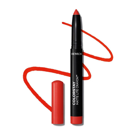 Revlon ColorStay Matte Lite Lipstick Crayon, 009 Ruffled Feathers, 0.049 oz