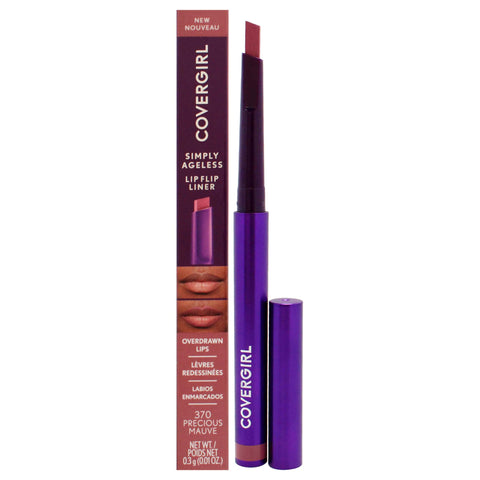 COVERGIRL Simply Ageless Lip Flip Liner, Precious Mauve, Pack of 1