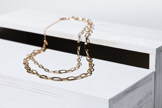 2 Row Chain Link Necklace