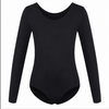 Moret Kids Girls' Ballet and Dance 3-Pack 3/4 Sleeve Leotard - Classic Cotton Stretch Studio Practice Outfit for Gymnastics Recitals Winter and Performance, Black, Medium
