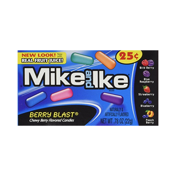 Mike and Ike Berry Blast (1 Box of 24 - .78oz Individual Packs)