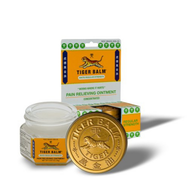 Tiger Balm Pain Relieving Ointment, Regular Strength, 0.63 Ounces (18 g)