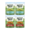 Variety Pack Harvest Snaps Veggie Chips, 4 Pack Assortment with 2 Caesar and 2 Tomato Basil, Crunchy and Delicious Snack, Healthy and Gluten-Free, Perfect for On-the-Go or Sharing