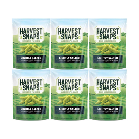 Snaps Veggie Chips, Lightly Salted, 6-Pack, Healthy Snack, Gluten-Free, Non-GMO, Crunchy, High in Fiber and Protein, Vegan-Friendly