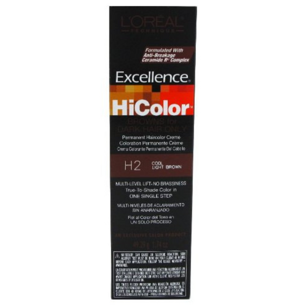 L'Oreal Excellence HiColor Cool Light Brown 1.74 oz. Tube (3-Pack)