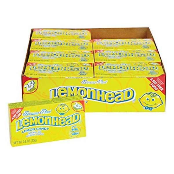 Lemonhead Lemon Candy 0.8 oz. - Case of: 2424