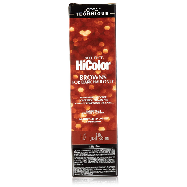 Loreal Excellence Hicolor H02 Tube Cool Light Brown 1.74 Ounce (51ml) (6 Pack)