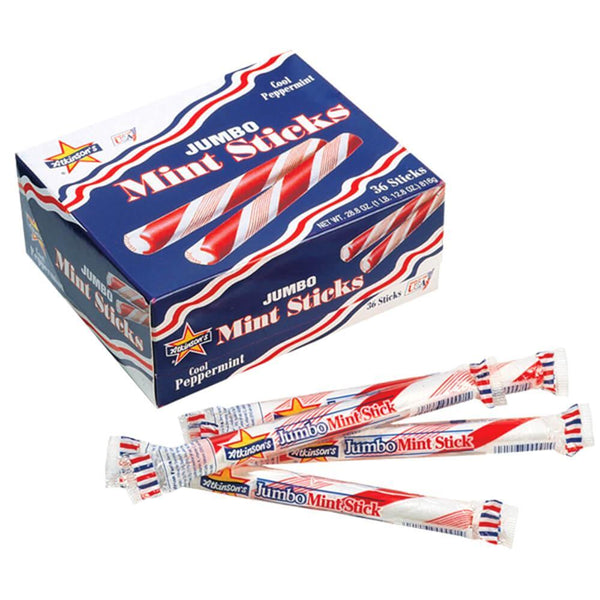 Atkinson's Jumbo Mint Sticks 36 Count Box