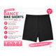 Moret Kids Girls' Ballet and Dance 2-Pack Solid Bike Shorts - Stretchy Spandex Activewear Athletic Gym Shorts for Gymnastics Cheer Practice and Play, Black, X-Small