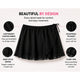 Moret Kids Girls' Ballet and Dance Chiffon Wrap Skirt - Lightweight Pull-On Practice Recital Tutu Skirt Activewear for Toddler and Little Kids, Black, Small