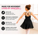 Moret Kids Girls' Ballet and Dance 2-Pack Chiffon Wrap Skirt - Lightweight Pull-On Practice Recital Tutu Skirt Activewear for Toddler and Little Kids, Black, Medium