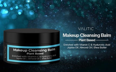 Cleansing Balm Makeup Remover - Vitamin E & Jojoba Oil Infused, Hydrating Facial Cleanser for All Skin Types, Gentle Yet Effective for Waterproof Makeup, 3oz (85g) with Magnetic Spatula