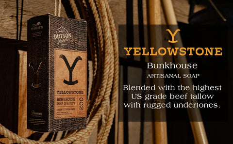 Yellowstone Bunkhouse Bar Soap Trio (5 oz each) Bundle by Tru Western - Officially Licensed Soap of Paramount Network's Yellowstone - Exfoliating, Moisturizing, Cleansing Bars